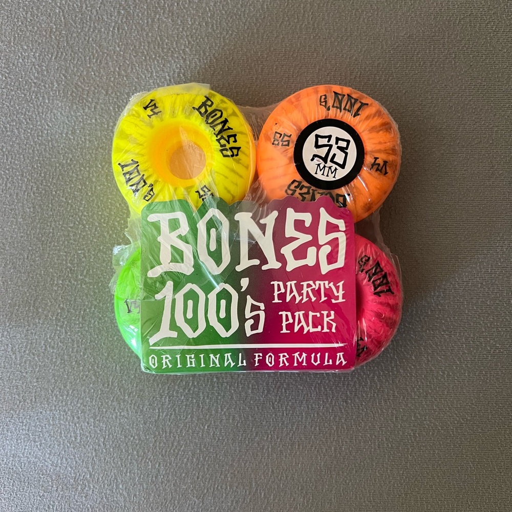 Bones Skate Wheels Party Pack 53mm 100a